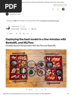 Deploying The Best Model in A Few Minutes With Bentoml and Mlflow