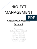 Project Management: Creating A Website