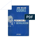 John William Cooke Peronismo y Revolución
