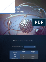 Tabla de Resultados: Densidad Experimental