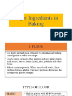 Major Ingredients in Baking