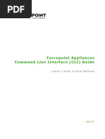 Forcepoint Appliances Command Line Interface