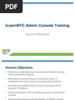 Download iLearnNYC Admin Console Training Presentation August 2011 by jleveine SN63670383 doc pdf