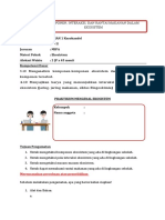 Satuan Pendidikan: SMAN 1 Kasokandel Kelas/Semester: X/ Ii Jurusan: Mipa Materi Pokok: Ekosistem Alokasi Waktu: 2 JP X 45 Menit Kompetensi Dasar