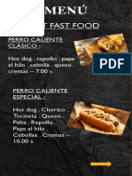 Rest Fast Food: Perro Caliente Clásico: Hot Dog - Repollo - Papa Al Hilo - Cebolla - Queso - Cremas - 7.00