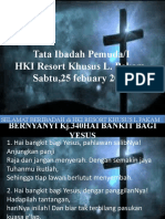 Tata Ibadah Pemuda/I HKI Resort Khusus L. Pakam Sabtu, 25 Febuary 2023