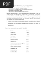 Cash Flow Statement Practice