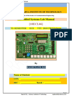 Embedded Systems Lab Manual 18ECL66 by RAGHUNATH 