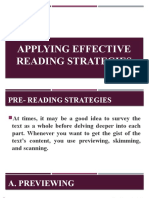 Applying Effective Reading Strategies