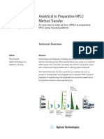 Analytical To Preparative HPLC Method Transfer: Technical Overview