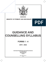 Guidance and Counselling Syllabus: Forms 1 - 4
