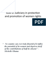 Role of Judiciary in protecting women's rights