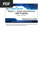 CyberAces Module3-Bash 3 FlowControl