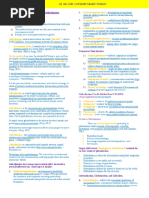 GE 104 Midterm Reviewer - The Contemporary World