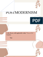 Pop Culture - Postmodernism