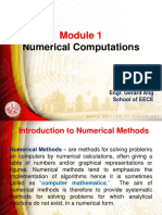 Module 1 Numerical Computations