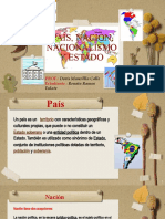 País, Nación, Nacionalismo Y Estado: PROF.: Estudiante