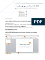 Základné Nástroje Pre Prácu S Programom Powerpoint 2010: Úvod Do Programu