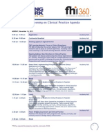 Convening On Clinical Practice Agenda - Draft