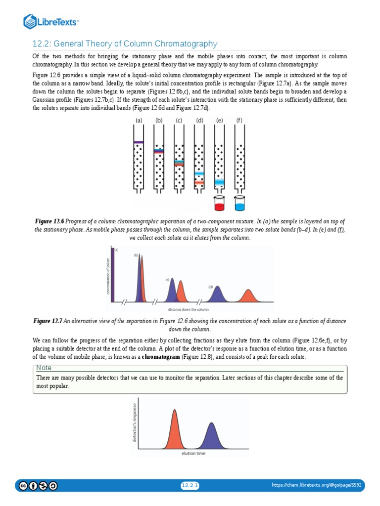 12.2 General Theory of Column Chromatography | PDF | Chromatography ...