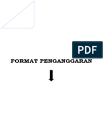 Format Penganggaran