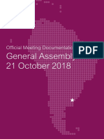 General Assembly 21 October 2018: Official Meeting Documentation