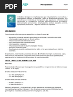 MEROPENEM | PDF | Penicilina | Especialidades Medicas