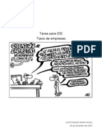 Tarea para EIE Tipos de Empresas: Luis Fernando Alonso Arroyo 26 de Diciembre de 2022