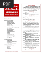 Communion Service Outside of Mass | PDF | Mass (Liturgy) | Eucharist