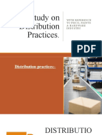 A Study On Distribution Practices.: With Reference To FMCG, Paints & Hardware Industry