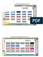 Pelan Lantai Kelas 2A3: Meja Guru