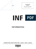 Informatika: DRŽAVNA MATURA ŠK. GOD. 2021./2022