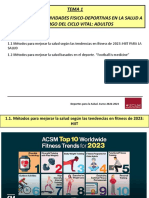 Tema 1 Efectos de Las Actividades Fisico-Deportivas en La Salud A Lo Largo Del Ciclo Vital: Adultos