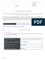 Employment Application Form: Support: Part 1: Information For Shortlisting and Interviewing