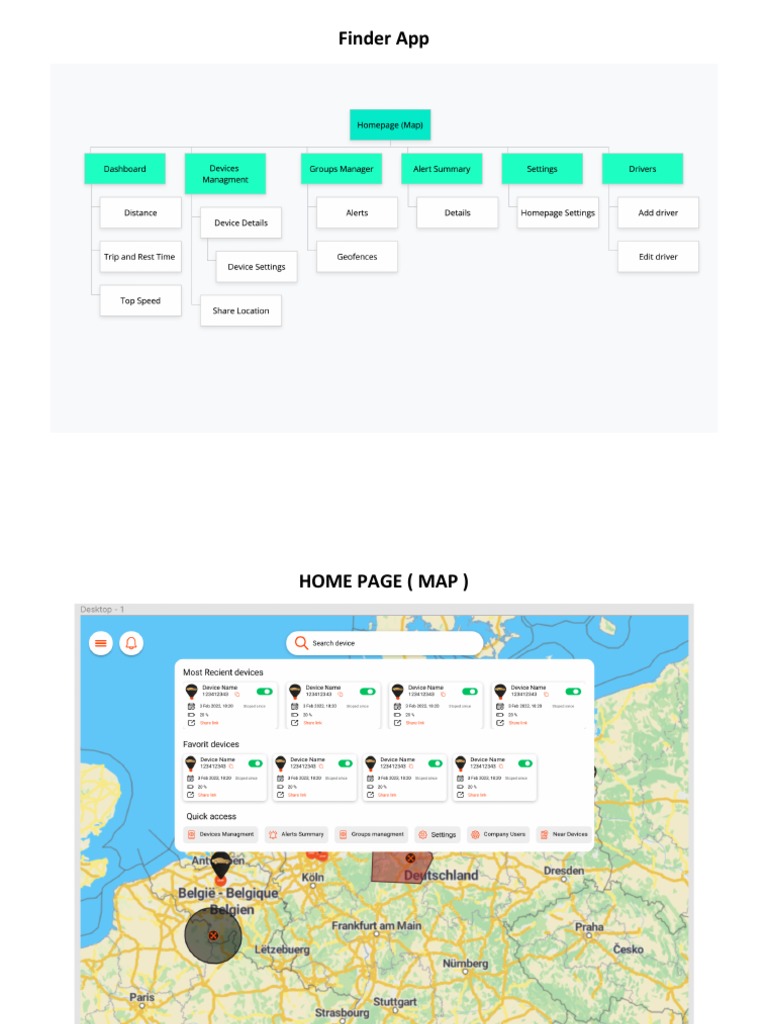 Ux Ui App Map | PDF
