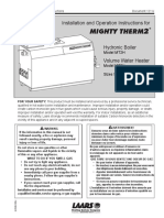 Mighty Therm: Installation and Operation Instructions For
