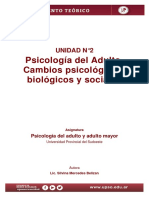 UNIDAD N°2. Psicología Del Adulto y Adulto Mayor.