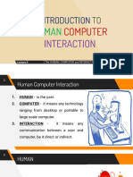 Lesson 1 3 - Human Computer Interaction