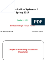 Communication Systems - II Spring 2017: Instructor: Engr. Furqan Haider