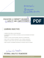 BUS631-Chapter 3 Evaluating A Company - S Resources Capacity and Competitiveness