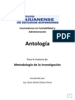 Antología: Metodología de La Investigación