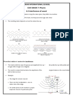 6.2 Interference of Sound Notes