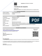 Constancia de Recepción: Datos Del Solicitante