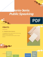 Jenis-Jenis: Public Speaking