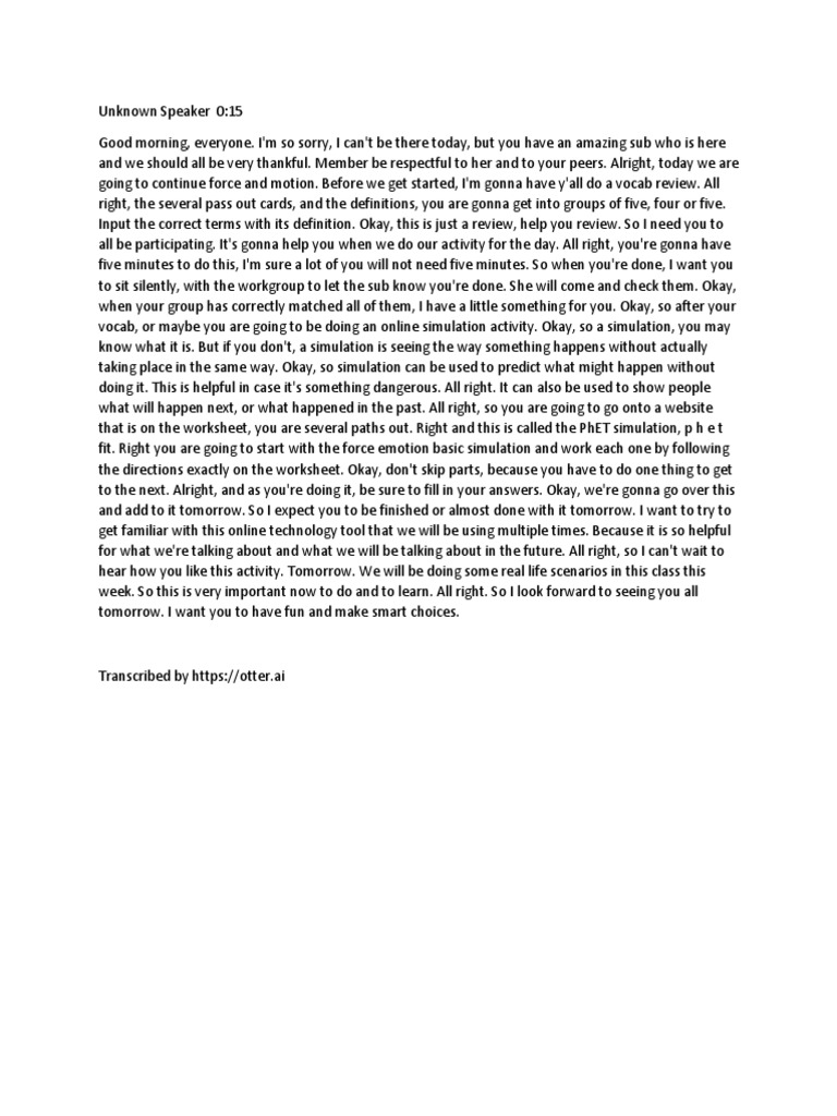 Transcript of Audio | PDF