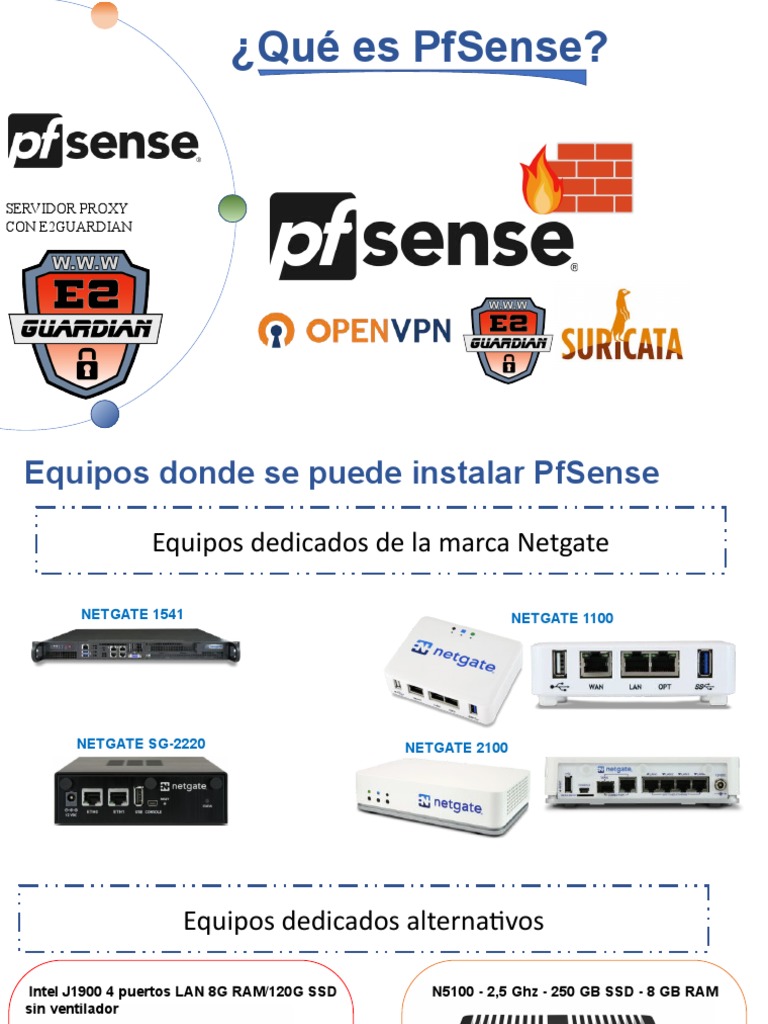 Visual Reference: Qué Es Pfsense Servidor Proxy Con E2Guardian