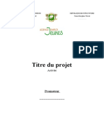 Titre Du Projet: Promoteur