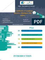 Les Méthodes D'analyses Physico-Chimiques Des Mines