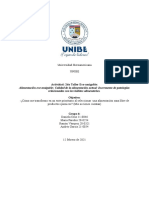 Alimentación Eco-Amigable Calidad de La Alimentación Actual: Incremento de Patologías Relacionadas Con Los Hábitos Alimentarios