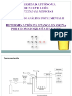 Etanol en Orina Por Cromatografía de Gases